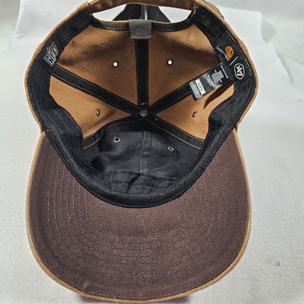 Carhartt x '47 New England Patriots Captain adjustable Brown Cap - Picture 8 of 16